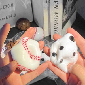 Juguete Antiestrés Deportivo Creativo de Dibujos Animados, Material de Espuma TPR Educativo Kawaii para Baloncesto, Fútbol, Béisbol, Relleno de Agua - Product Image 3