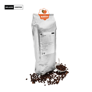 Café Milano Pur Robusta en Grains 1kg Torréfaction Légère Full City + Vietnam OEM Sachet 5% Humidité Durée de Conservation 1 An Broyé - Product Image 6
