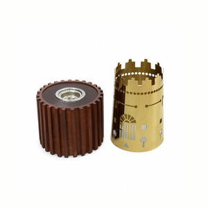 Quemador de Bakhoor de Madera de Lujo con Tapa de Metal Dorado y Pinzas, Quemador de Incienso Árabe Oud Premium, Elegante Decoración para el Hogar, Regalo - Product Image 5