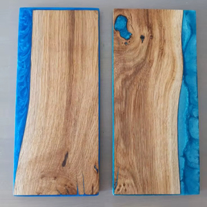 เขียงไม้เคลือบอีพ็อกซี่สำหรับบ้านสมัยใหม่ สไตล์เรียบง่าย ลายเรซิ่นริเวอร์ - Product Image 1