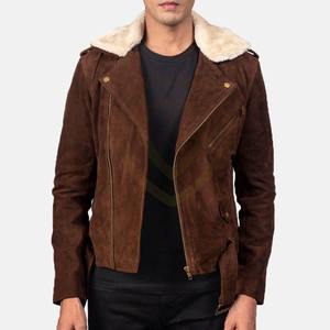 Chaqueta de Hombre de Gamuza con Estilo Moderno, Prenda de Invierno, Chaqueta de Cuero de Gamuza con Logotipo Personalizado Impreso - Product Image 3