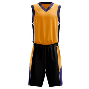 Uniforme de Baloncesto Deportivo Personalizado de Última Generación y Calidad Premium, de Secado Rápido, Transpirable, con Tirantes Ajustables y Nombre del Equipo Personalizado - Product Image 1