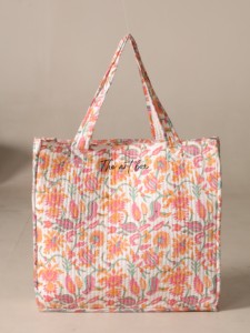Wholesale Assorted Cotton Tote Bag Mix Floral Print HandBlock Indian Handmade <b>Handbag</b> - Product Image 3