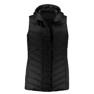 <b>Women's</b> Eco-Friendly Puffer Vest Lightweight Quilted Winter Outerwear <b>Sleeveless</b> Nylon <b>Jacket</b> Zipper Front Windproof Casual - Product Image 1