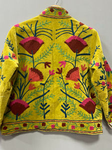 Velvet <b>Jacket</b>, Hand Embroidered Velvet Suzani <b>Jacket</b> Boho Women's Boho <b>Hippie</b> <b>Jacket</b> One size fits All Embroidered Suzani - Product Image 6
