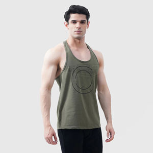 Débardeur de sport classique décontracté pour homme, 100 % coton tricoté respirant, grandes tailles, musculation, entraînements, logo personnalisé, OEM, haute qualité - Product Image 1
