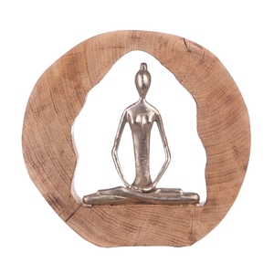 Ornement en forme de cœur plaqué argent, avec base en aluminium et en bois, pour cadeau de baptême, décoration intérieure ou cadeau. - Product Image 6