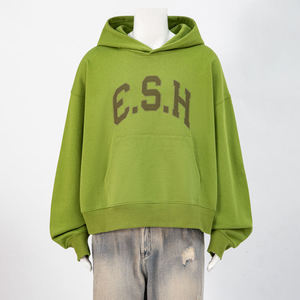 Streetwear 2026 Embroidery Applique <b>Pullover</b> <b>Men</b> Hoodie Custom 450gsm Puff Print Hoodie Heavyweight 500gsm Sweatshirt For <b>Men</b> - Product Image 4