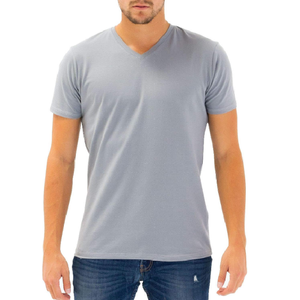 Supper Quality Men's <b>V</b>-<b>Neck</b> With Logo Printed Men <b>T</b> <b>Shirt</b> for GYM Sports <b>T</b> <b>Shirt</b> Clothing Manufacturer - Product Image 4