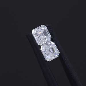 Diamant synthétique cultivé en laboratoire CVD HPHT, taille Asscher, couleur D, pureté VS, certifié IGI, testé au diamanttesteur, pour la confection de bijoux - Product Image 2