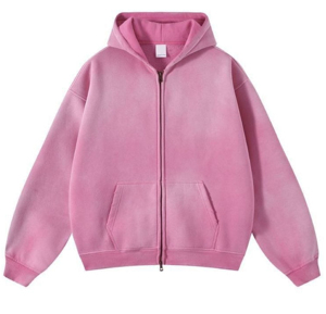 Men's Hooded Sweatshirt 100% Cotton Fleece Dyed Solid Color Pocket Eco-Friendly Winter Wear - Product Image 5