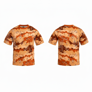 เสื้อยืดคอกลมแขนสั้นลายพรางแบบใหม่ล่าสุด ผ้าฝ้ายระบายอากาศดี ทันสมัย แฟชั่น ขายส่งเสื้อยืดสั่งทำ - Product Image 5