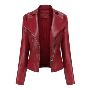 Chaqueta de Invierno Transpirable de Cuero Genuino para Mujer, Fabricante OEM ODM, Abrigo de Motociclista a la Moda, Logotipo Personalizado, Marca Privada - Product Image 1
