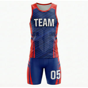 ชุดกีฬาวิ่งแบบตาข่ายพร้อมโลโก้สั่งทำ ชุดฝึกซ้อมกรีฑา ชุดกรีฑาราคาถูก เสื้อวิ่งแบบเรียบๆ สั่งทำได้ - Product Image 2