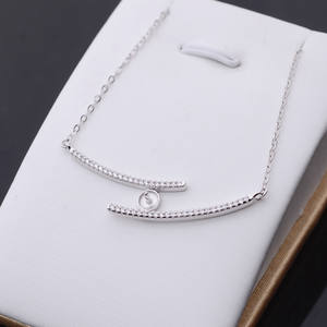 Colgante de Plata S925 con Cadena de Clavícula de 7.5-9 Pulgadas, Collar de Diamantes Personalizado, Accesorios de Bricolaje, Producto Semiterminado - Product Image 2