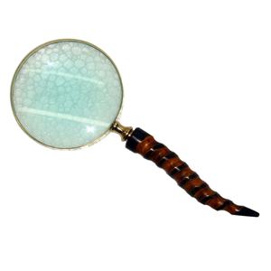 Metal Vintage lupa venta al por mayor nuevo diseño 2025 bronce Color aspecto antiguo diseño indio artesanía buena calidad ojo vidrio - Product Image 3