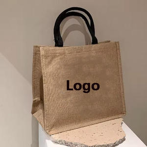 Sustainable Jute Logo <b>Bag</b> Custom Printed Promotional <b>Bag</b> for Business Marketing - Product Image 1