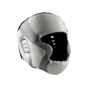 Hot Selling Adjustable Professional Boxing Training Twins Head Guard Customized Genuine Leather Factory - Product Image 5