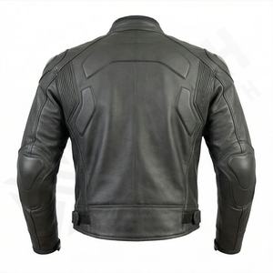 Chaquetas de Motociclista de Cuero para Hombre y Mujer, Resistentes al Viento, para Invierno, Manga Larga, para Carreras, Uso en Exteriores, Color Personalizado - Product Image 2