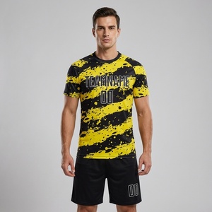 Wholesale Cheap Soccer Uniforms Set Custom Logo Team Football Jersey Dry Fit Breathable Soccer Jersey Set for Club College <b>Train</b> - Product Image 1