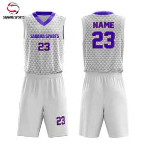 Conjuntos de Uniformes de Baloncesto Ligeros con Estampado, Ajuste Cómodo, Tallas Personalizadas, Secado Rápido, Transpirables, MOQ Bajo, Colores Personalizados - Product Image 1