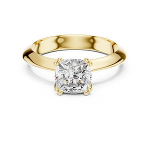 แหวนหมั้นทองคำขาว 14K ทรงคลาสสิก 1.5 กะรัต เพชรทรงคุชชั่น ได้รับการรับรองจาก IGI เพชรเพาะเลี้ยงในห้องปฏิบัติการ ของขวัญวันครบรอบแต่งงาน - Product Image 1