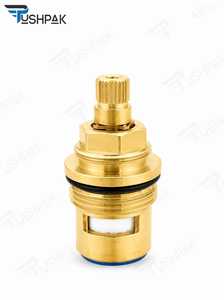 Conector de latón tipo Ganga 28x15mm, duradero, a prueba de fugas, control de flujo de agua suave, fácil instalación, reparación de grifos de baño y cocina - Product Image 2