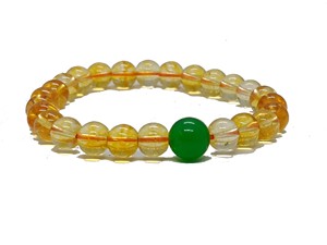 High quality Citrine Green <b>jade</b> Crystal Gemstone Bead Bracelet Fashion Charm Jewelry for Men Women for Energy Meditation Gift - Product Image 4