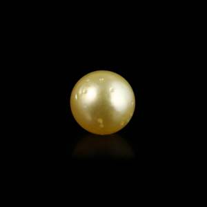 Perle dorée naturelle 4,2 carats 11 mm Pierre précieuse en vrac pour bijoux fins - Product Image 2