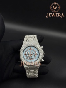 Mossinate Luxury Stainless Steel Analog Glass Watch with Sparkling Diamonds for Men Women Mechanical Movement Fashionable Design - Product Image 5