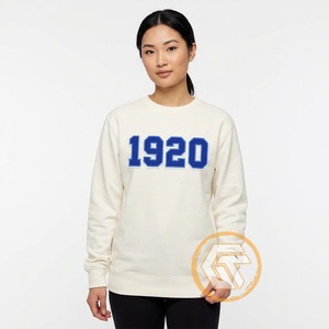Sudadera de Forro Polar de Algodón Teñido Sólido Bordada a Medida GREEK TREASURES para Mujer, Invierno, Zeta Phi Beta, Sorority Crew, Venta al por Mayor - Product Image 3