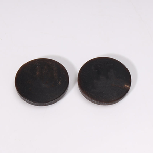 Botón Ecológico de Color Negro Natural, Cosido a Mano, con Base de Cuerno, Sin Agujeros, Moderno, para Traje o Suéter - Product Image 2