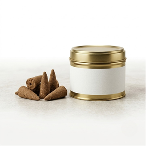 Bulk Natural Herbal Flower Petal <b>Incense</b> <b>Cones</b> Private Label Metal Scent Canister - Product Image 6