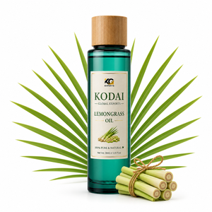 Aceite de hierba de limón de Tamil Nadu de Kodai Global Export - 100% Puro, Natural, Destilado, Multifuncional, Antioxidante, Envase de HDPE/Aluminio - Product Image 1
