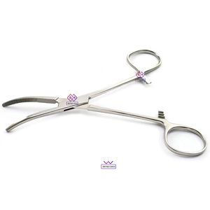 Pinzas Hemostáticas de Acero MEDICAB Kelly de 5.5 Pulgadas Rectas para Cirugía General - Instrumento Reutilizable - Product Image 1