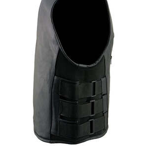 Gilet en cuir pour homme, en cuir véritable épais, style motard, avec fermeture éclair sur le devant, vêtement d'extérieur pour moto, prix d'usine - Product Image 4