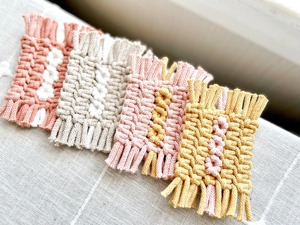 Decorative Floral Pattern Colorful Coasters Premium Handmade Macrame Table Decor for Gifting and Home Styling - Product Image 6