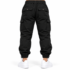 Pantalones Cargo Personalizados para Hombre con Cintura Ajustable, Tobillos con Puños y Bolsillos Funcionales para Ropa Urbana - Product Image 4