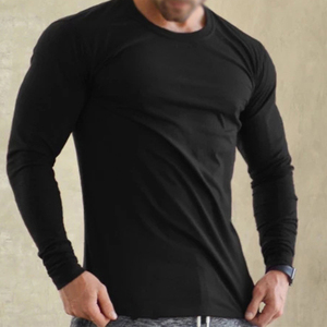 T-shirts en coton à col montant pour hommes, personnalisables avec logo, pour usage décontracté et extérieur, marque privée, impression sur mesure, vente en gros, vêtements OEM ODM - Product Image 1