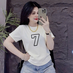 Camiseta con Dibujo Animado de Mickey Mouse para Mujer, Tela de Algodón Suave y Transpirable, Cuello Redondo, Manga Corta, Estilo Casual, Combinación Perfecta - Product Image 4