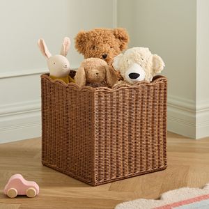 Sustainable Rattan Storage Basket Handmade Woven Rectangular Basket Natural Home Organizer Storage <b>Bin</b> Wholesale B2B Bulk Export - Product Image 3