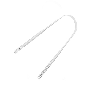 Raspadores de Lengua en Forma de U de Acero Inoxidable de Grado Quirúrgico para Salón de Belleza, Servicio OEM ODM, Limpiadores de Lengua con Certificación CE - Product Image 4