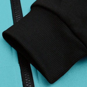 For Wholesale Rate Customized New Trendy Two-Tone Men's Activewear <b>Set</b> Breathable Full Zip Hoodie & Slim Fit Jogger Tracksuits - Product Image 3