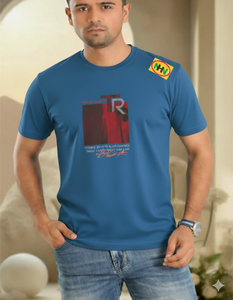 T-shirt confortable à manches courtes et col rond pour homme, grande taille, en coton doux imprimé, écologique, pour l'été, disponible en différentes couleurs - Product Image 6