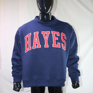 Sudadera HAYES con cuello simulado, 450 GSM, bordado con nombre personalizado, corte holgado, 100% algodón, felpa francesa. - Product Image 3