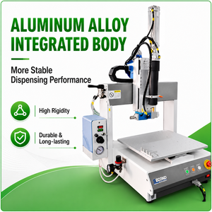 Machine de distribution de colle automatique CNC à 3 axes pour cartouches de colle de bureau avec presse à cylindre - Product Image 2