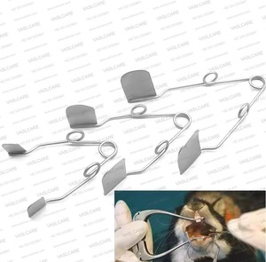 Cheek <b>Dilator</b> Veterinary Spring Wire Stainless Steel Adjustable CE Certified Oral Retractor Animal Mouth Examination Tool - Product Image 2