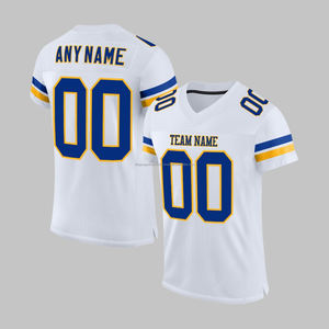 เสื้อเจอร์ซีย์ฟุตบอลเสื้อฟุตบอลสีพื้นแบบออกแบบได้ตามต้องการแห้งเร็วแบบซับลิเมชันงาน OEM - Product Image 2