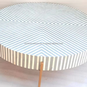 โต๊ะกาแฟฝังกระดูกงานฝีมือที่เป็นเอกลักษณ์ของตกแต่งบ้านที่หรูหราสำหรับการตกแต่งภายใน - Product Image 1