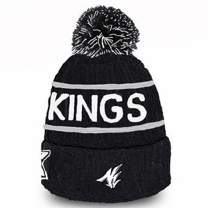 Custom Logo Design Glow in the Dark Polyester Unisex Warm Vintage Travel Beach Common Fabric <b>Winter</b> Beanie Knit <b>Hat</b> - Product Image 3